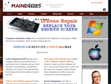 Tablet Screenshot of mainegeeks.com